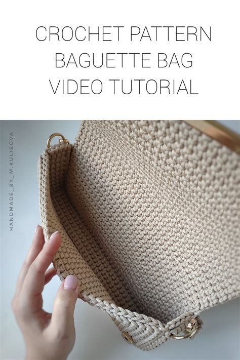 How to crochet a baguette bag .